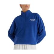 New Balance Grafisk Polar Fleece Sweatshirt Blue, Dam