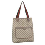 Gucci Vintage Pre-owned Canvas totevskor Beige, Dam