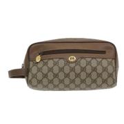 Gucci Vintage Pre-owned Canvas kuvertvskor Beige, Dam