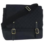 Gucci Vintage Pre-owned Canvas axelremsvskor Black, Dam