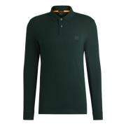 Hugo Boss Orange Slim-Fit Långärmad Piké Green, Herr