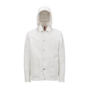 Moncler Vit Dunskjortjacka Buffaure White, Herr