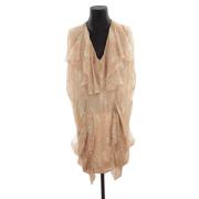 By Malene Birger Pre-owned Pre-owned Polyester klnningar Beige, Dam