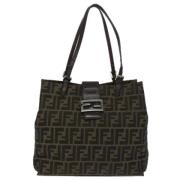 Fendi Vintage Pre-owned Canvas fendi-vskor Black, Dam