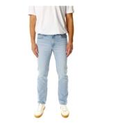 Lee Avslappnad passform Mid Waist Jeans Blue, Herr