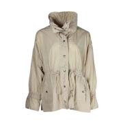 Moncler Pre-owned Pre-owned Polyester ytterklder Beige, Dam