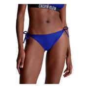 Calvin Klein Sidobindning Bikini Badkläder Blue, Dam