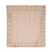 Givenchy Silke Monogram Jacquard Halsduk Beige, Dam