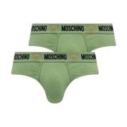 Moschino Silke Slip Set Green, Herr