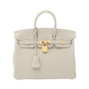 Hermès Vintage Pre-owned Laeder handvskor Beige, Dam