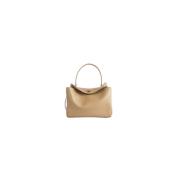 Balenciaga Latte Rodeo Liten Läderhandväska Beige, Dam