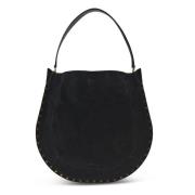 Isabel Marant Svart Hobo-väska med mjuk finish Black, Dam