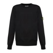 Stone Island Tröja med logotyp Black, Herr