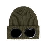 C.p. Company Urban Flair Merino Wool Beanie Green, Herr