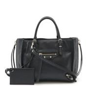 Balenciaga Vintage Pre-owned Laeder handvskor Black, Dam