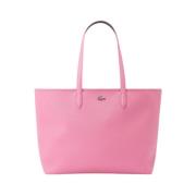 Lacoste Anna Tote i Reseda Asphalt Pink, Dam