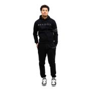 Quotrell Svart Herr Tracksuit Hoodie Vinter Black, Herr