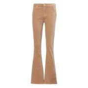 7 For All Mankind Utsvängda jeans Beige, Dam