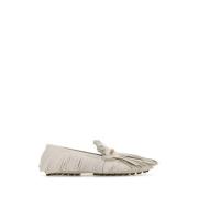 Tod's Läder Loafers i Krita Gray, Dam