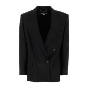 Stella McCartney Klassisk Svart Ylleblazer Black, Dam