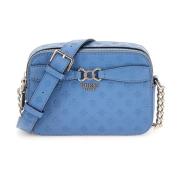 Guess Konvertibel Skiffer Logo Crossbody Väska Blue, Dam