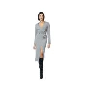 Hanita Elegant Tube Dress - Array Gray, Dam