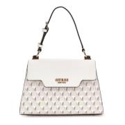 Guess Hallie Flap Axelväska Beige, Dam