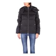 Woolrich Svart Woolrich Kappa med Avtagbar Huva Black, Dam