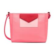 Lancaster Maya Dragkedja Crossbody Väska Pink, Dam