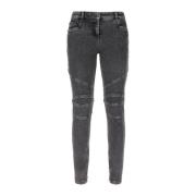 Balmain Klassiska Denim Jeans för vardagsbruk Gray, Dam