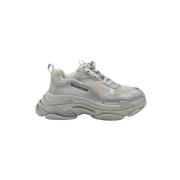 Balenciaga Vintage Pre-owned Laeder sneakers Gray, Herr