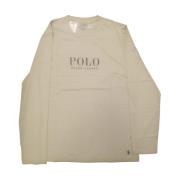 Polo Ralph Lauren Casual Bomullstee för Män Beige, Herr