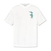 Burberry T-shirt med tryckt logotyp White, Herr