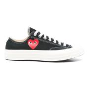 Comme des Garçons Play Rött Hjärta Låg Topp Sneakers Black, Herr