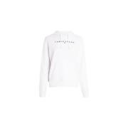 Tommy Jeans Huvtröja Sweatshirt White, Dam