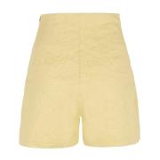 Cortana Citron, högmidjade ljusgula shorts Yellow, Dam