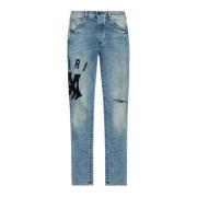 Amiri Jeans med logotyp Blue, Herr