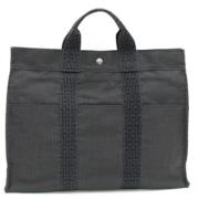 Hermès Vintage Pre-owned Canvas handvskor Gray, Dam