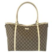 Gucci Vintage Pre-owned Canvas gucci-vskor Beige, Dam