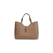 Furla Beige Läderhandväska Höst/Vinter Kollektion Beige, Dam