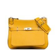 Hermès Vintage Pre-owned Laeder crossbodyvskor Yellow, Dam