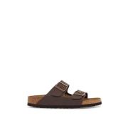 Birkenstock Nubuckläder dubbelremssandaler Brown, Herr