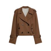 Max Mara Weekend Vattentät Droppfri Jacka Brown, Dam