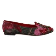 Dolce & Gabbana Multifärgade Flats med Sacred Heart Multicolor, Dam