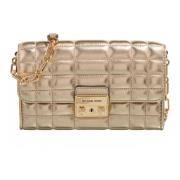 Michael Kors Tribeca Crossbody Väska Pale Gold Yellow, Dam