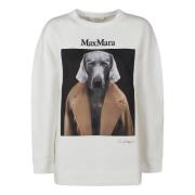 Max Mara Stilren Sweatshirt för Kvinnor White, Dam