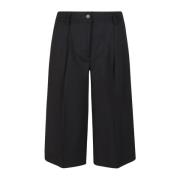 P.a.r.o.s.h. Stretch ull svart pantalone Black, Dam