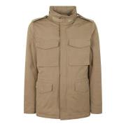 Aspesi Field Jacket i Tortora Bomull Beige, Herr