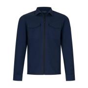 Cavallaro Elegant Zivoli Overshirt Blue, Herr