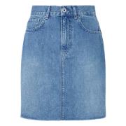 Pepe Jeans Kjol Blue, Dam